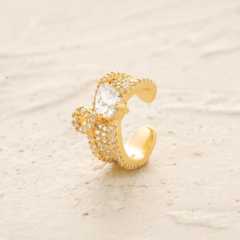 MYEARS Women Ear Cuff Earring Gold Non Pierced Ear Cartilage Clip on Wrap Hoop 14K Gold Filled Tiny Boho Beach Simple Minimalist Delicate Handmade Hypoallergenic Jewelry Gift-Sold as Single/Pair - Image 4